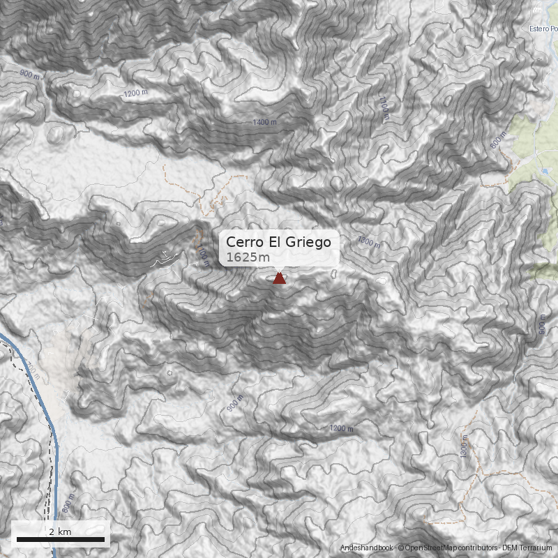Mapa Cerro El Griego