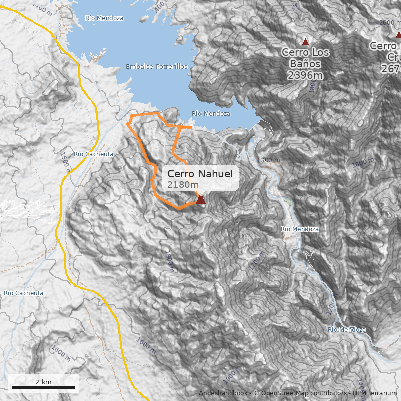 Mapa Cerro Nahuel