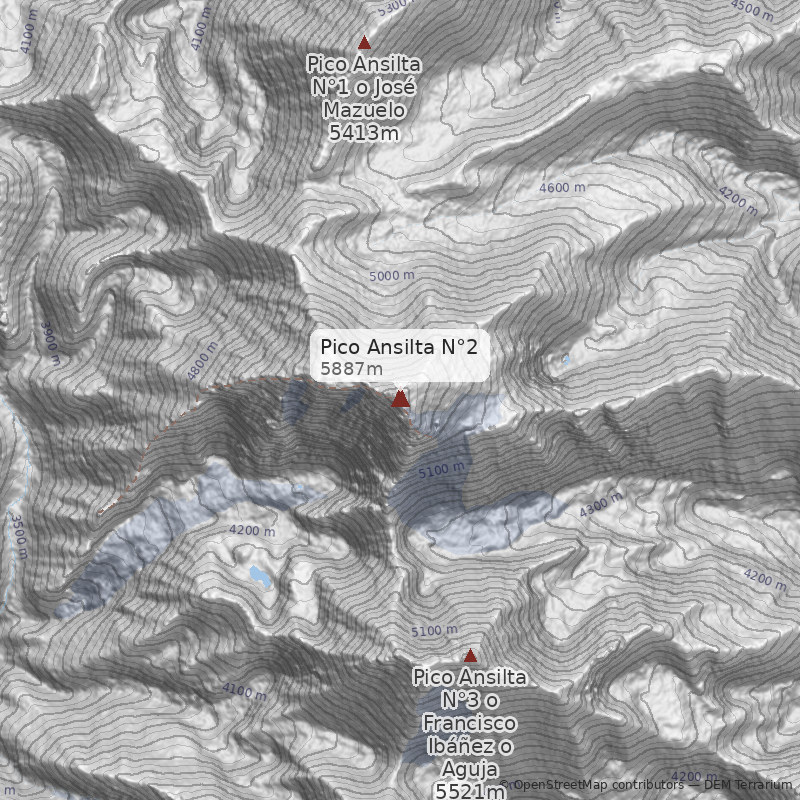 Mapa Pico Ansilta N°2