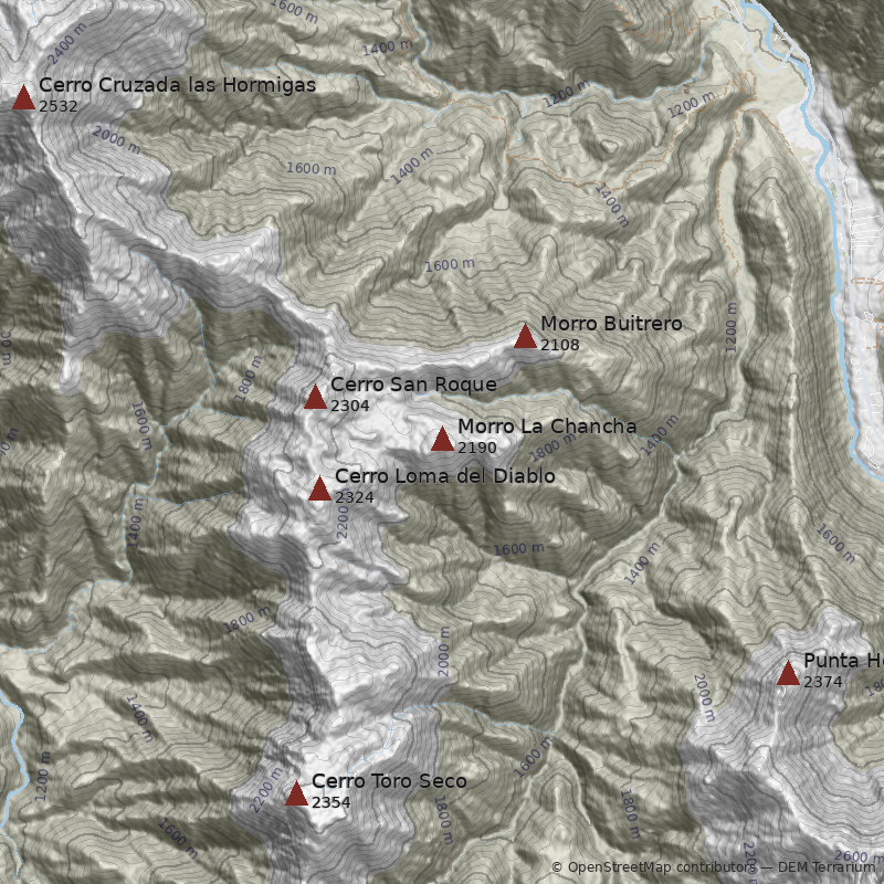 Mapa Morro La Chancha
