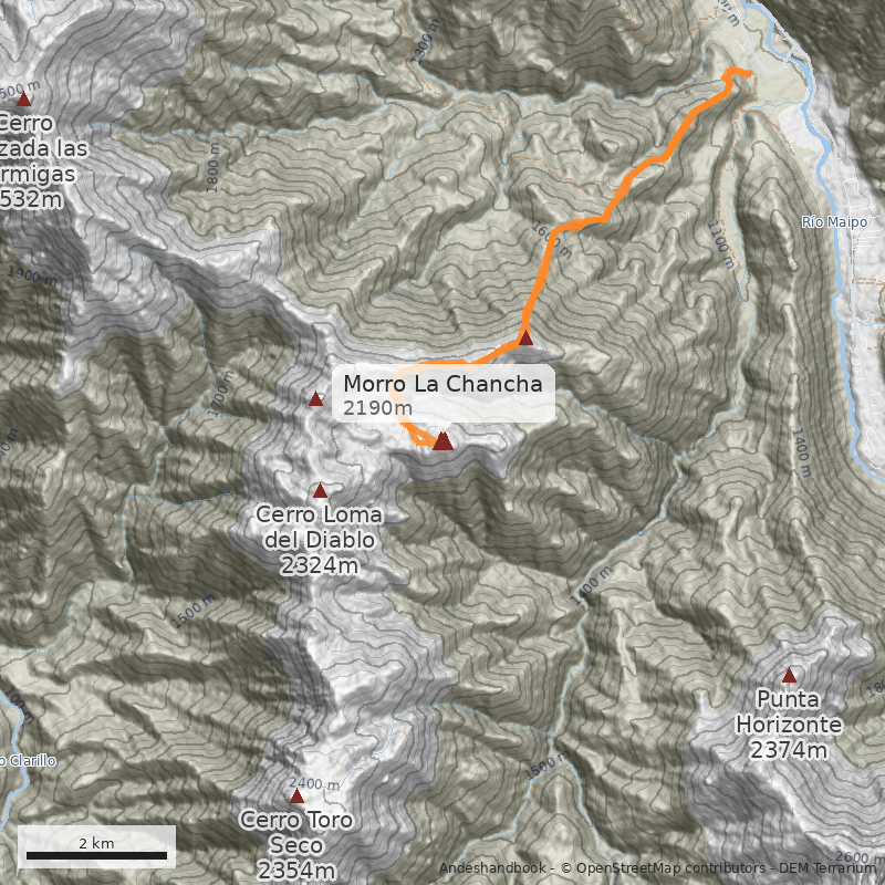 Mapa Morro La Chancha