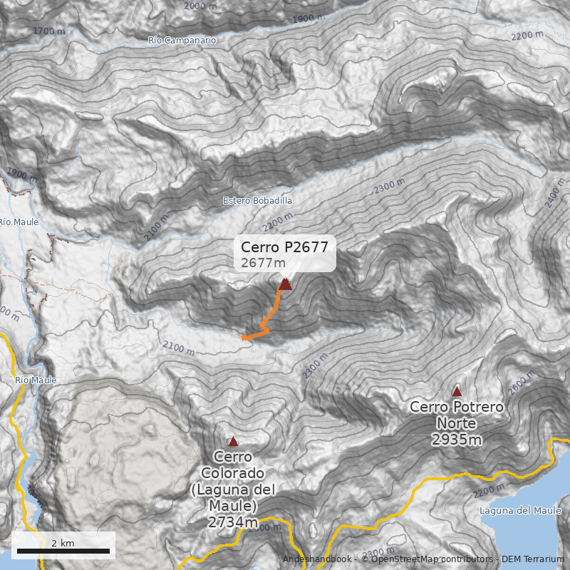 Mapa Cerro P2677