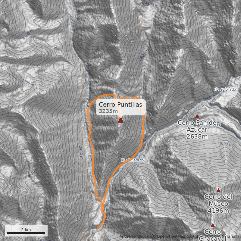 Mapa Cerro Puntillas