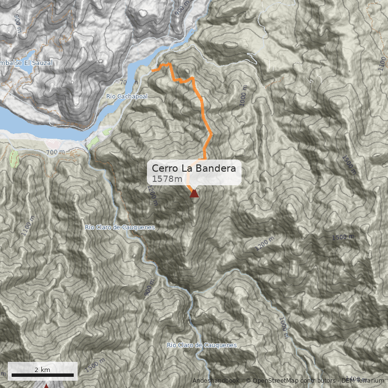 Mapa Cerro La Bandera