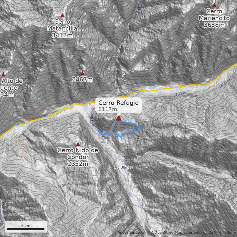 Mapa Cerro Refugio