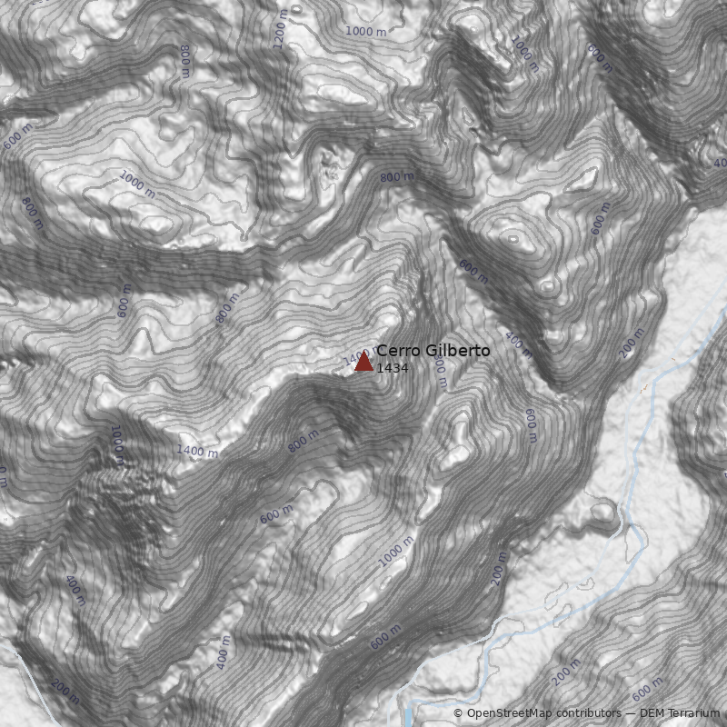 Mapa Cerro Gilberto