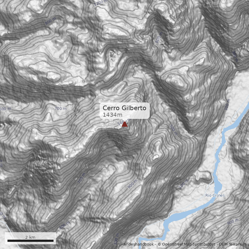Mapa Cerro Gilberto