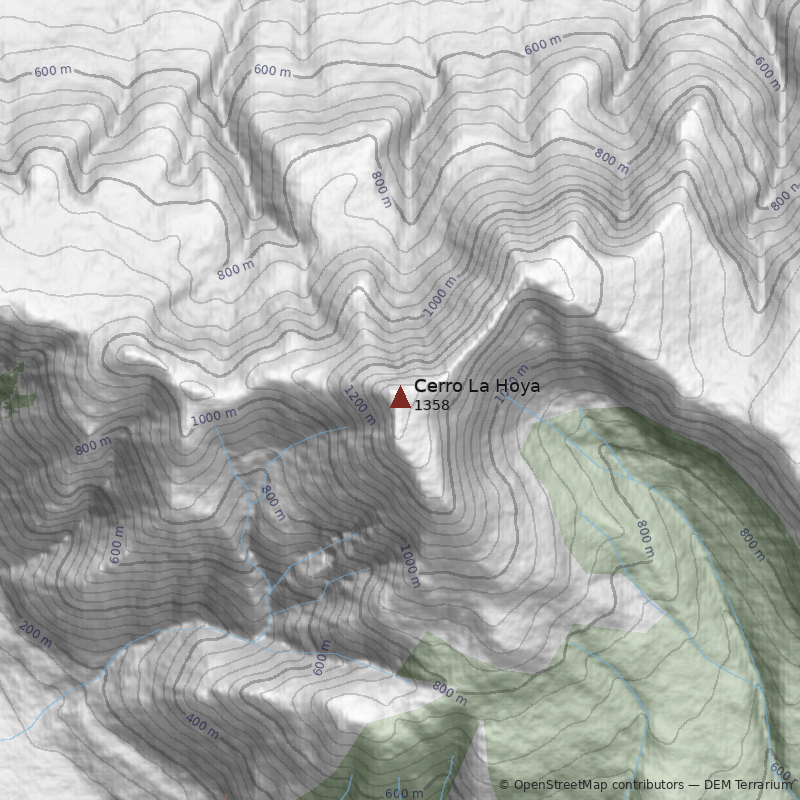 Mapa Cerro La Hoya