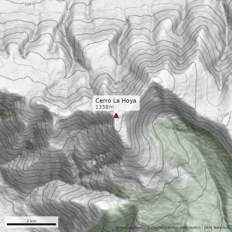 Mapa Cerro La Hoya