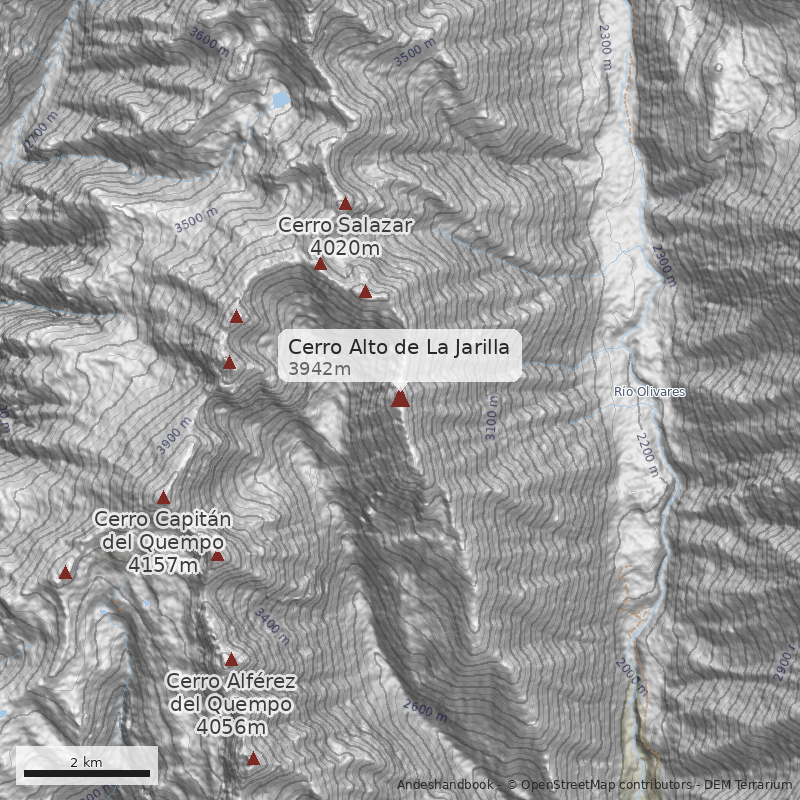 Mapa Cerro Alto de La Jarilla
