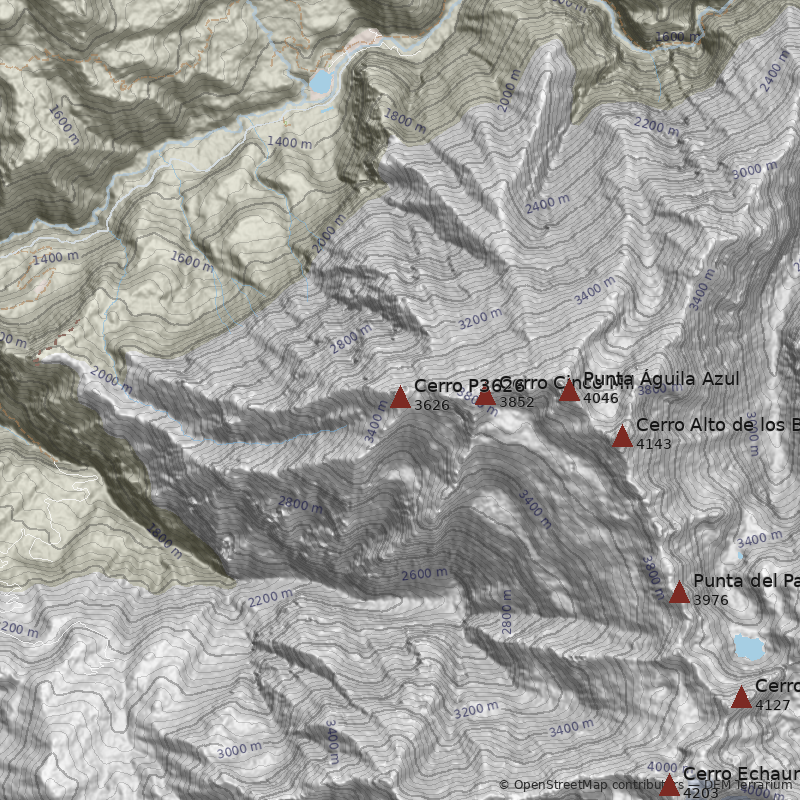 Mapa Cerro P3626