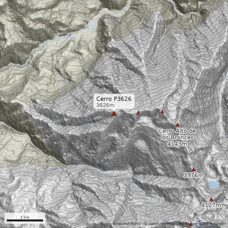 Mapa Cerro P3626