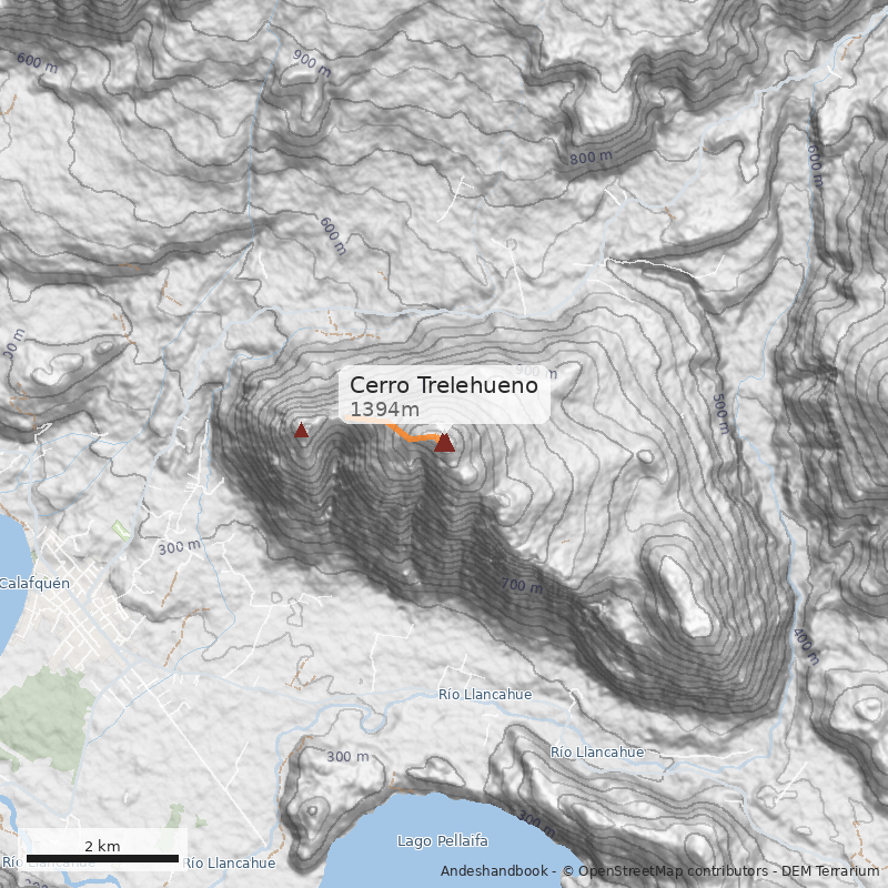 Mapa Cerro Trelehueno