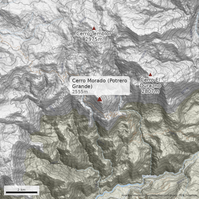 Mapa Cerro Morado (Potrero Grande)