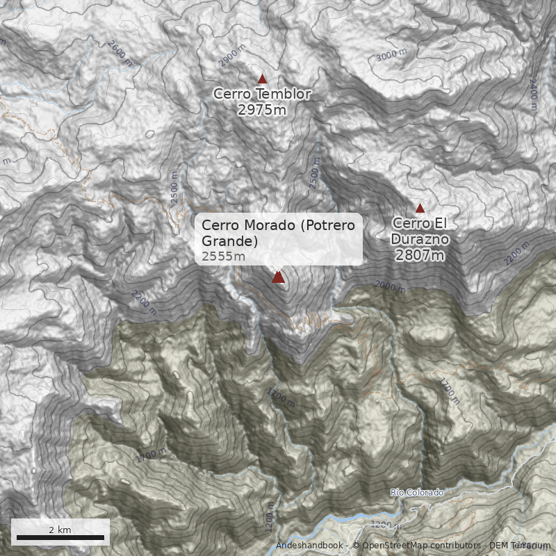 Mapa Cerro Morado (Potrero Grande)