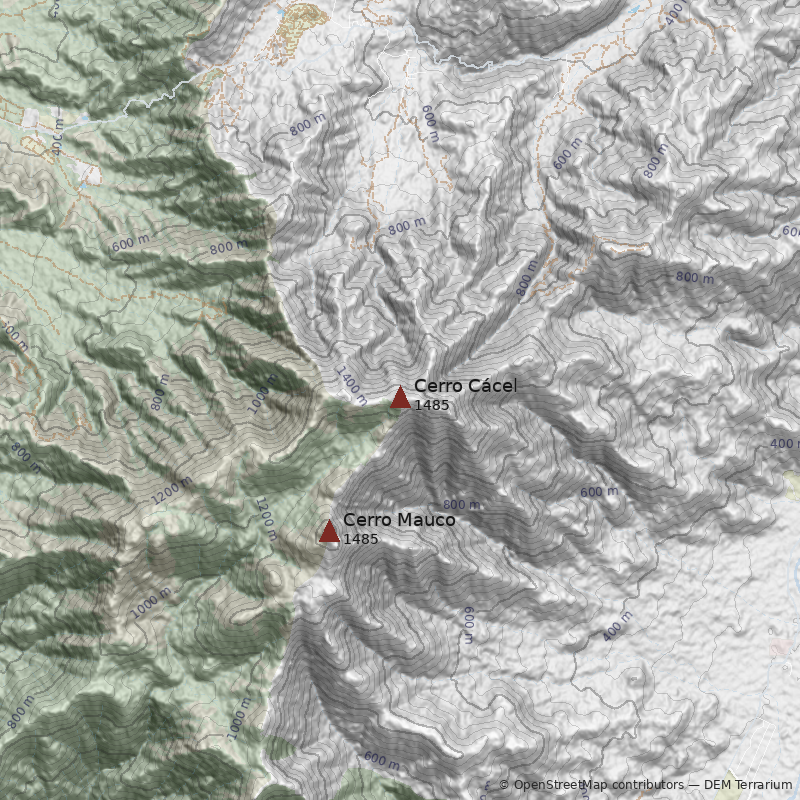 Mapa Normal Cara Noreste 