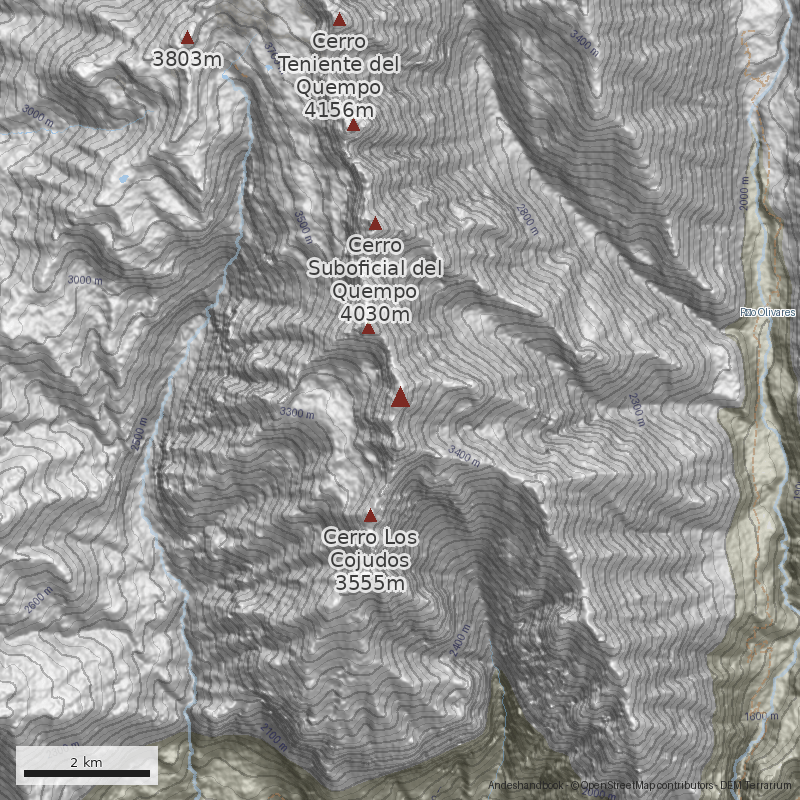 Mapa Cerro Dos Leones