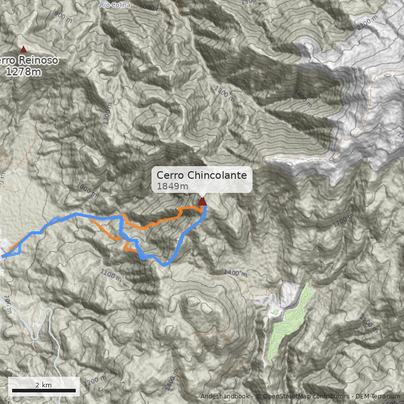 Mapa Cerro Chincolante