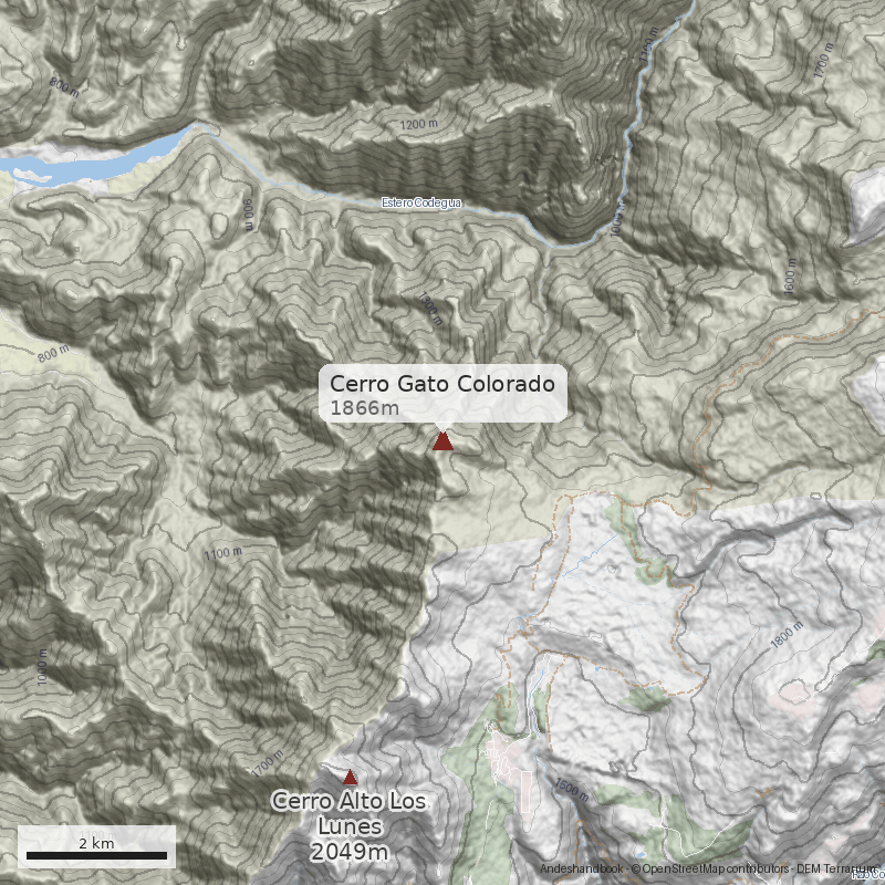 Mapa Cerro Gato Colorado