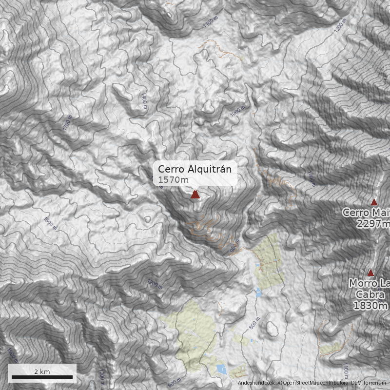 Mapa Cerro Alquitrán