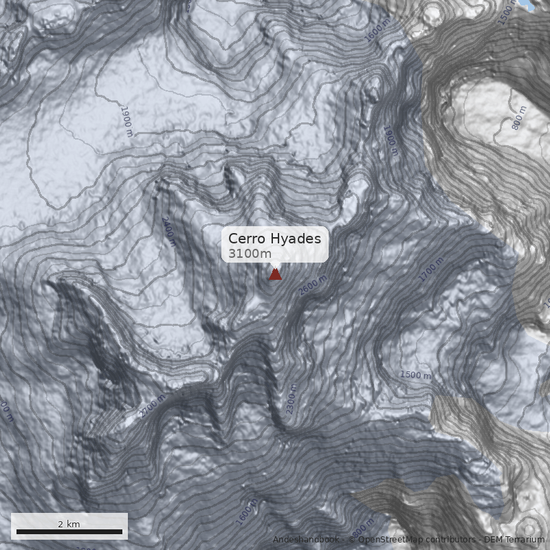 Mapa Cerro Hyades