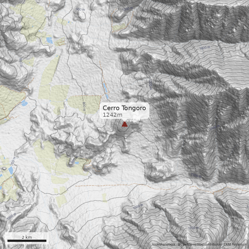 Mapa Cerro Tongoro