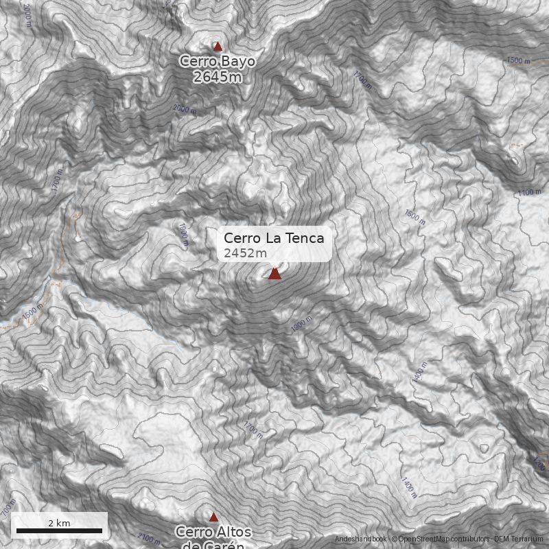 Mapa Cerro La Tenca