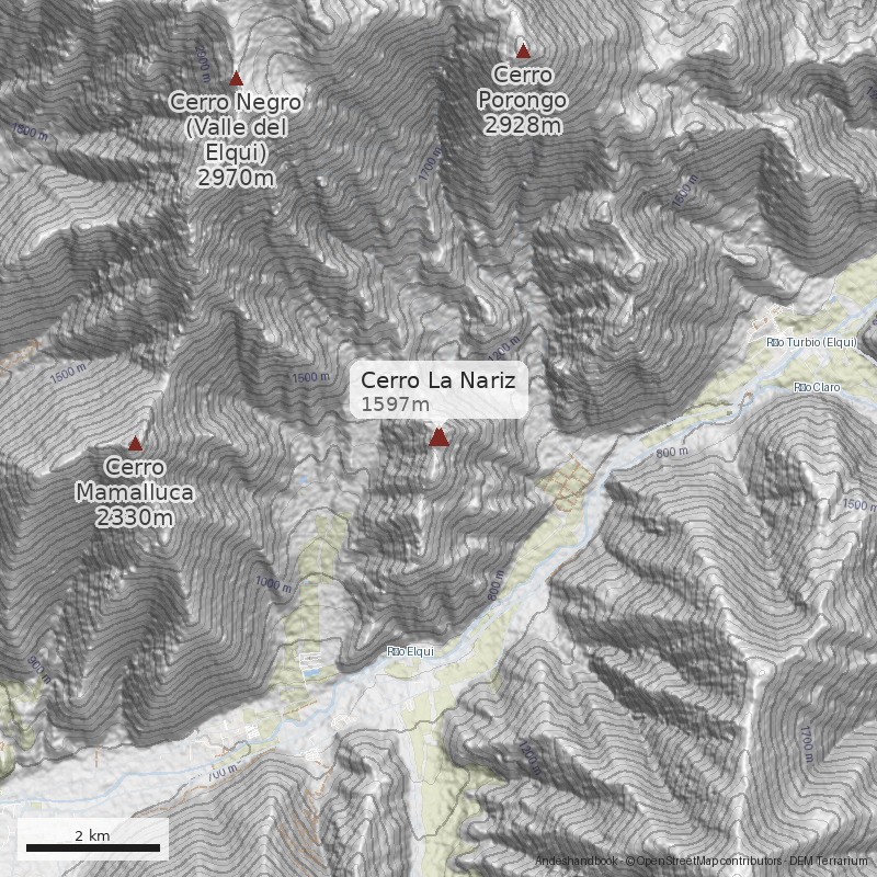 Mapa Cerro La Nariz