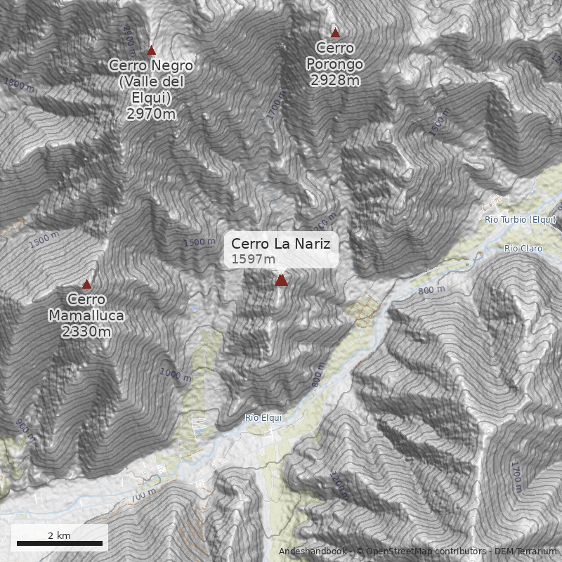 Mapa Cerro La Nariz