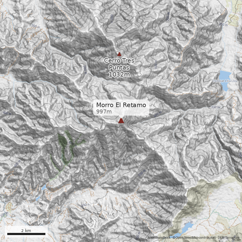 Mapa Morro El Retamo
