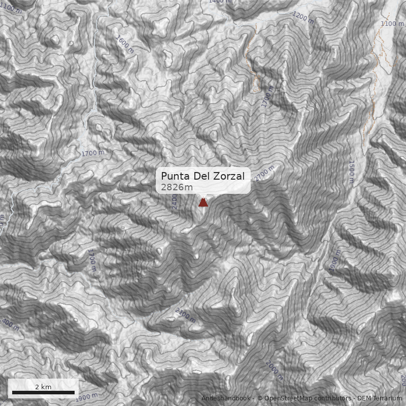 Mapa Punta Del Zorzal