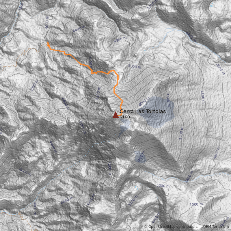 Mapa Cerro Las Tórtolas