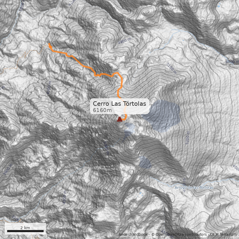 Mapa Cerro Las Tórtolas
