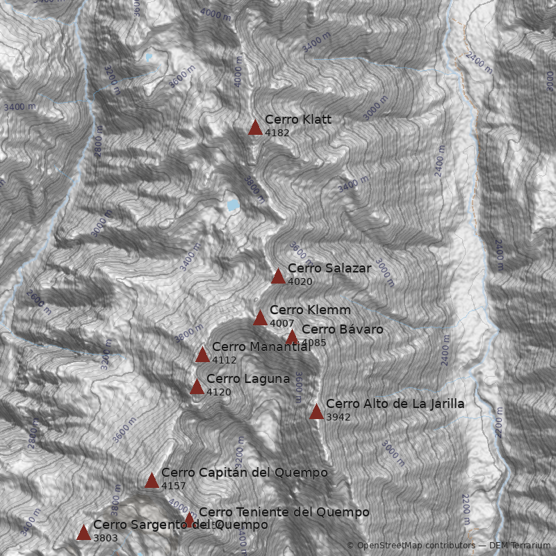 Mapa Cerro Salazar