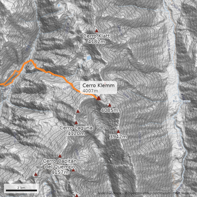 Mapa Cerro Klemm