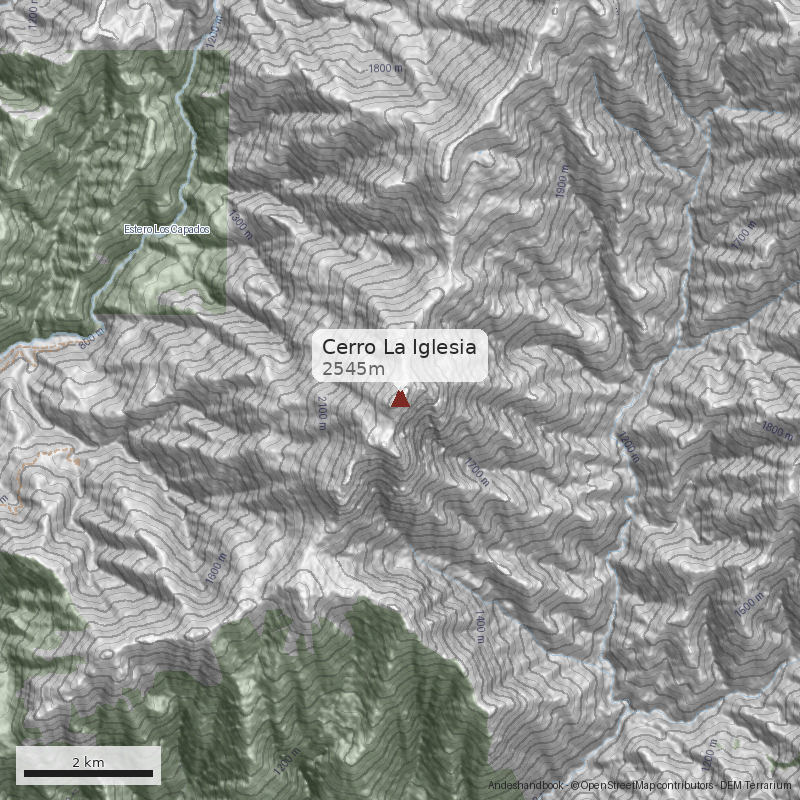 Mapa Cerro La Iglesia