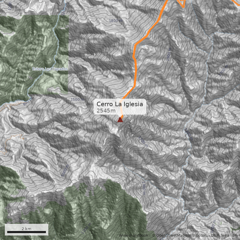 Mapa Cerro La Iglesia