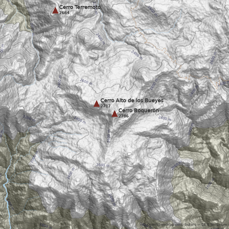 Mapa Cerro Boquerón