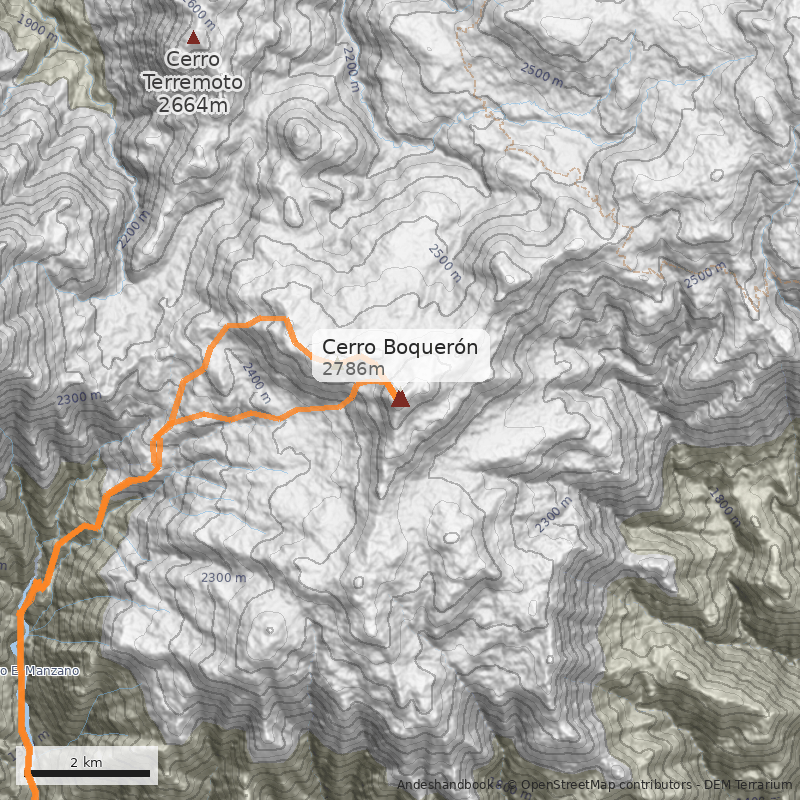 Mapa Cerro Boquerón
