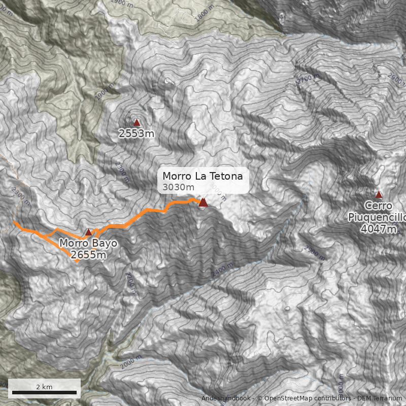 Mapa Morro La Tetona