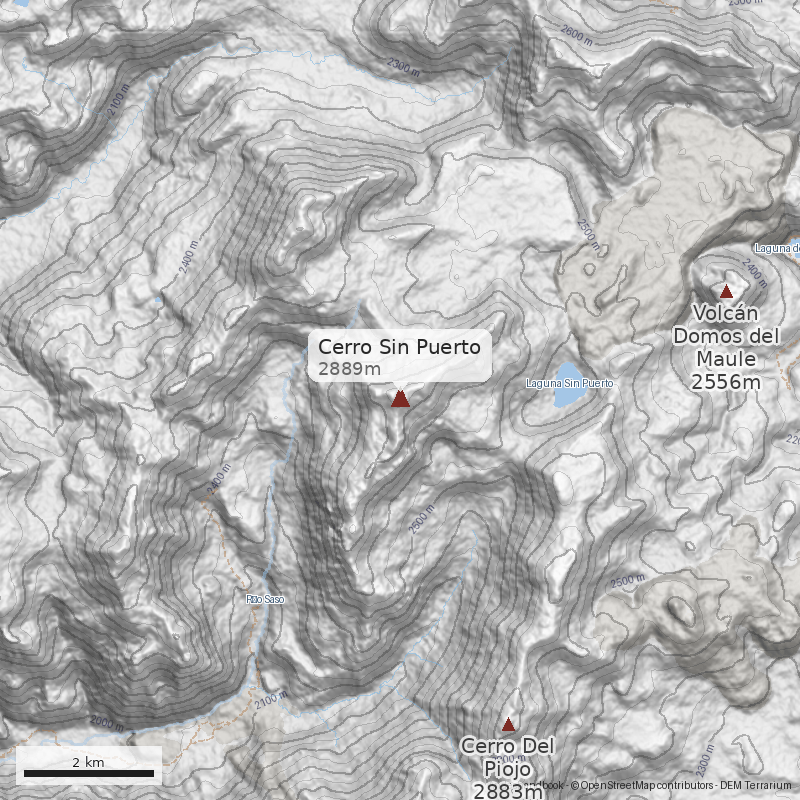 Mapa Cerro Sin Puerto