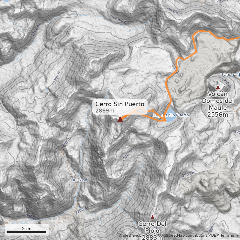 Mapa Cerro Sin Puerto