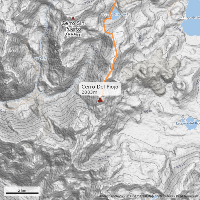 Mapa Cerro Del Piojo