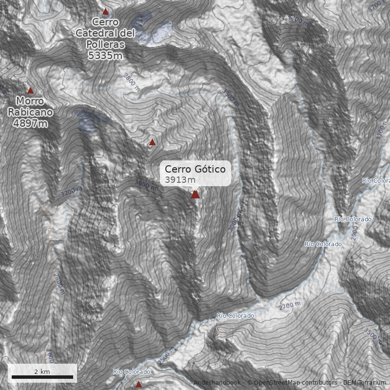 Mapa Cerro Gótico
