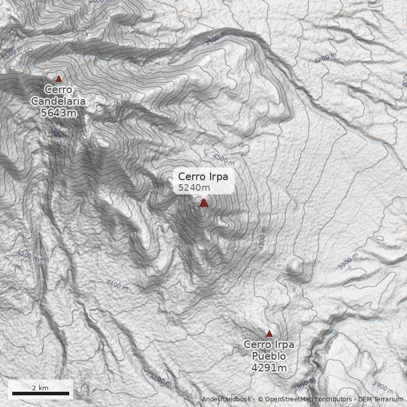 Mapa Cerro Irpa