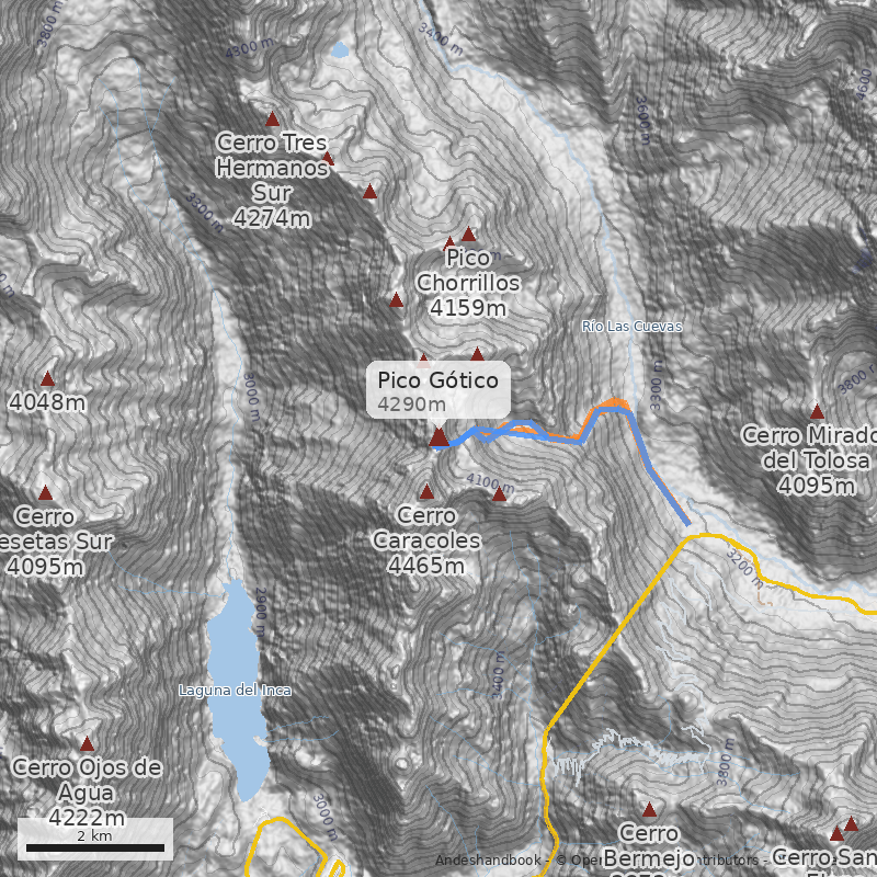Mapa Pico Gótico