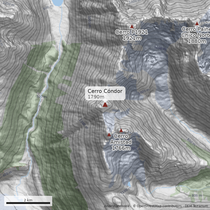 Mapa Cerro Cóndor
