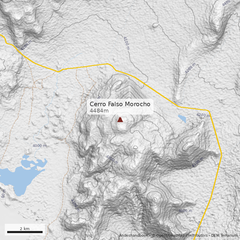 Mapa Cerro Falso Morocho 