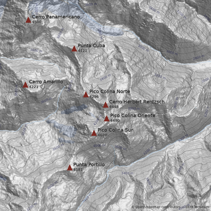 Mapa Cerro Herbert Rentzsch
