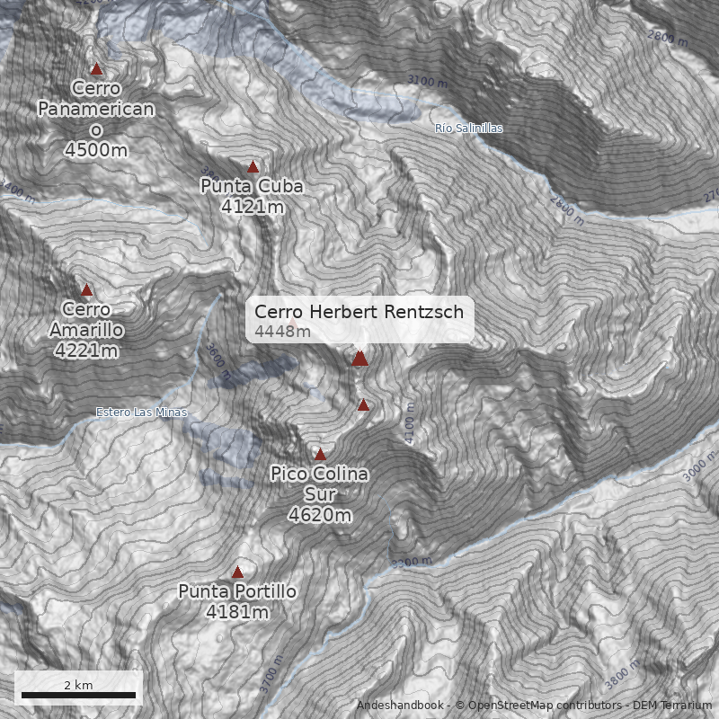 Mapa Cerro Herbert Rentzsch